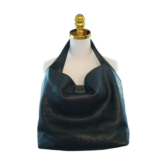 Dooney & Bourke Black Pebble Grain Leather Hobo Logo Lock Shoulder Bag & Wallet - Picture 3 of 16